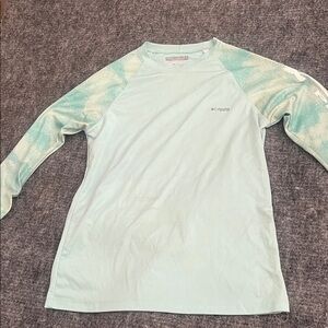 Columbia Mint Green Long Sleeve Shirt